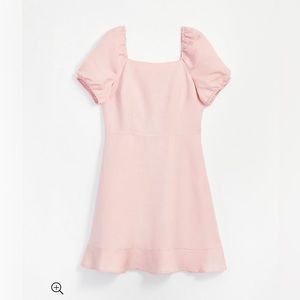 NWOT Light pink linen LOFT dress size 2